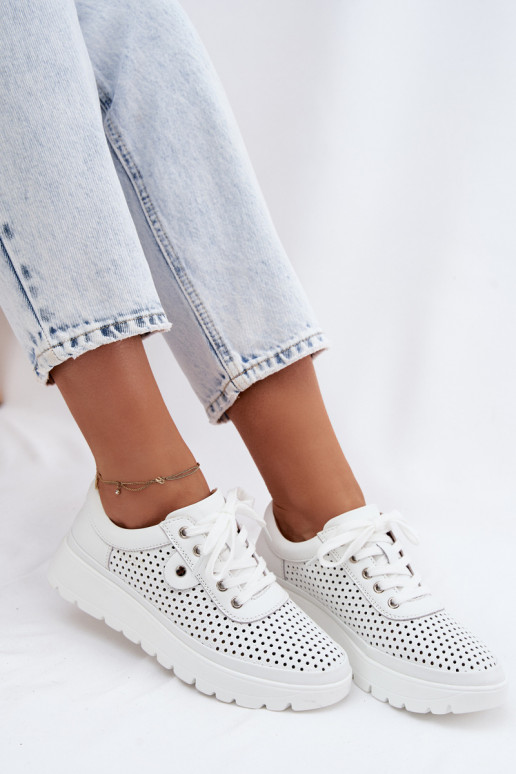 Pealhk Ažuurne jalatsid Pealiste omad Vinceza 79629 valget värvi