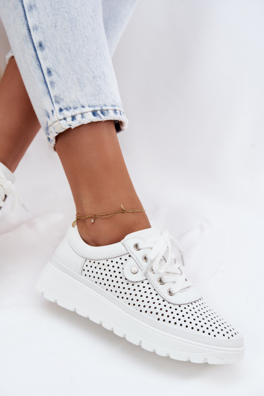 Pealhk Ažuurne jalatsid Pealiste omad Vinceza 79629 valget värvi