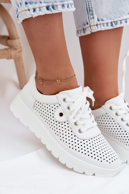 Pealhk Ažuurne jalatsid Pealiste omad Vinceza 79629 valget värvi