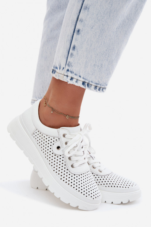 Pealhk Ažuurne jalatsid Pealiste omad Vinceza 79629 valget värvi