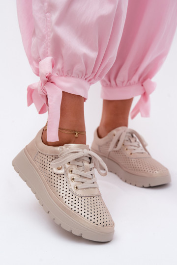 Pealhk Ažuurne jalatsid Pealiste omad Vinceza 79629 Kuldset värvi