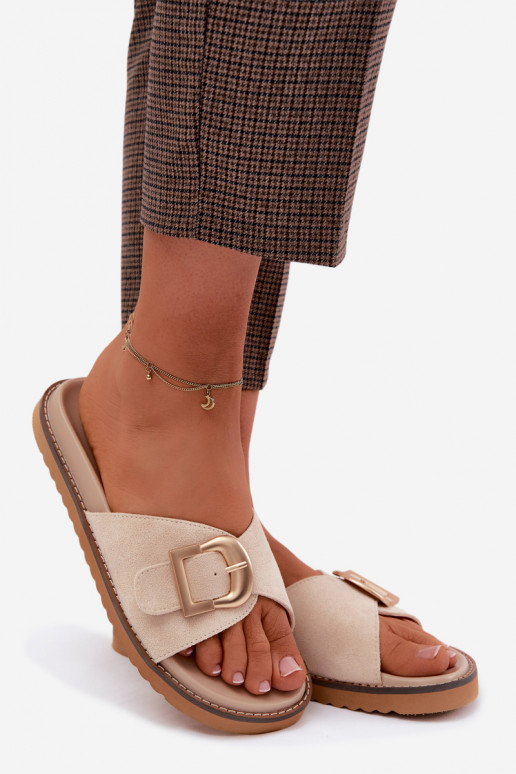 naiste plätud Kuldse pandlaga Elevandiluu värvi Elviane