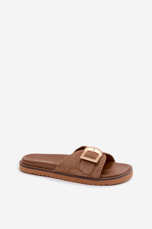 naiste plätud Kuldse pandlaga beeži värvi Elviane