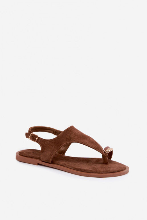 Kuldne lamed jalats faux suede detailidega pruunis Jelviane
