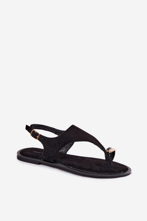 Kuldne lamed jalats faux suede detailidega mustas Jelviane