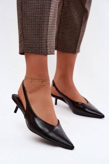 Lakitud sandaalidImitacji Skóry kõrge jämeda kontsaga msuud Averelle 2