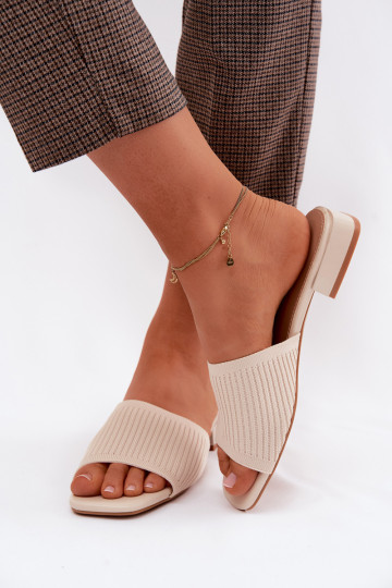 Riidest naiste plätud laiade nööridega Elevandiluu värvi Belissea 2