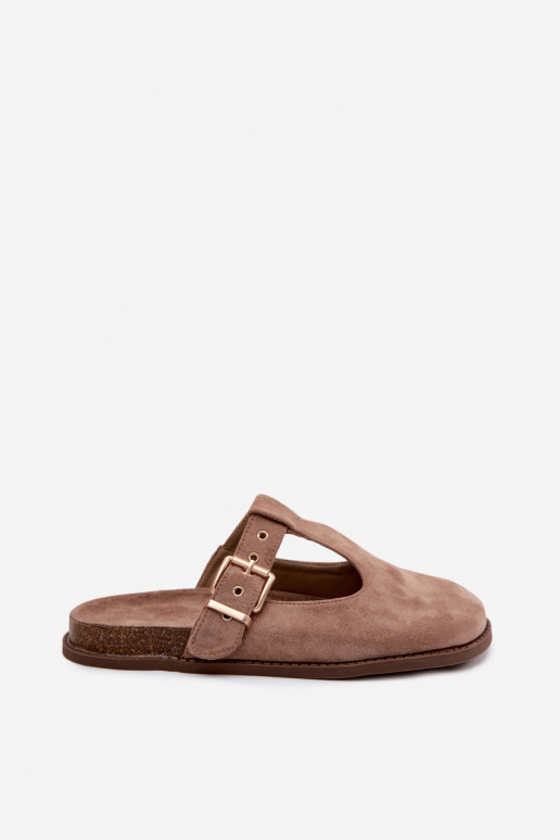 naiste plätud MuleImitacji seemisnakhsedu beeži värvi Melvia