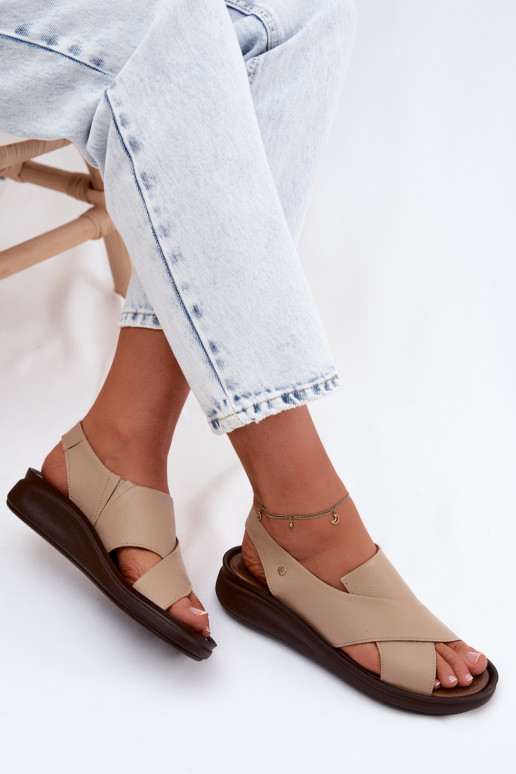 Zazoo 40392 Pealistesandaalid Pealiste omad Cappuccino