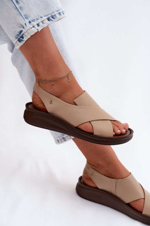 Zazoo 40392 Pealistesandaalid Pealiste omad Cappuccino