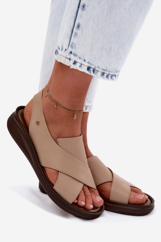 Zazoo 40392 Pealistesandaalid Pealiste omad Cappuccino