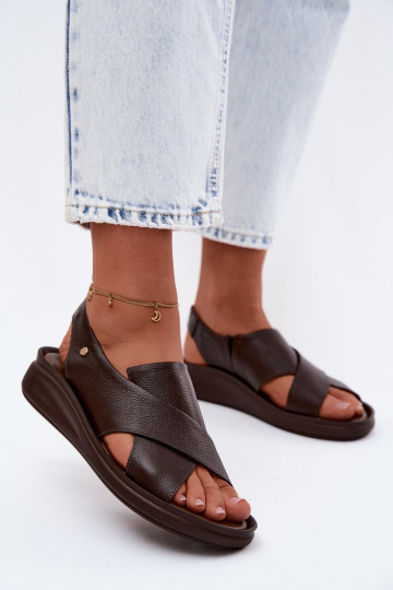 Zazoo 40392 Pealistesandaalid Pealiste omad Czekoladosissee