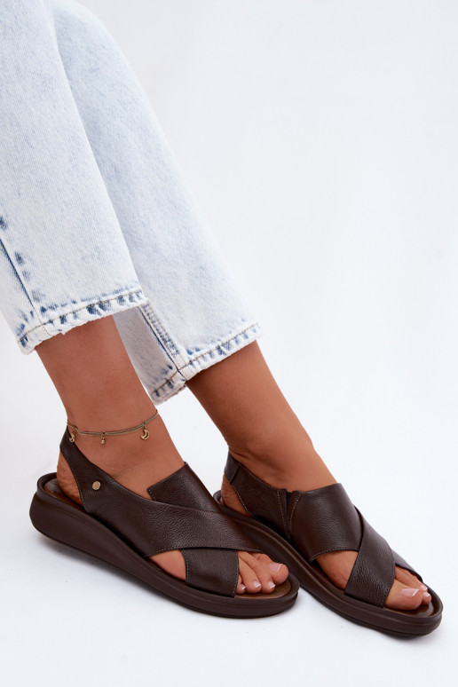 Zazoo 40392 Pealistesandaalid Pealiste omad Czekoladosissee