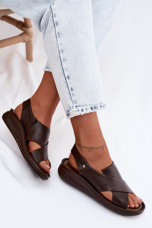 Zazoo 40392 Pealistesandaalid Pealiste omad Czekoladosissee