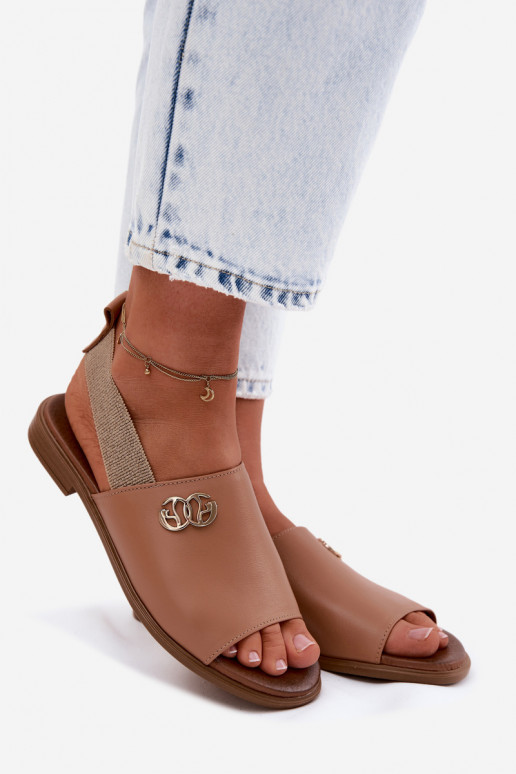 Pealistesandaalid Ze Kuldset värvim Detalem Zazoo 40473 pruunid värvi