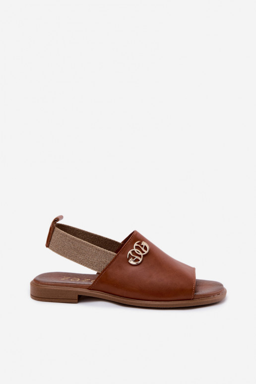 Pealistesandaalid Ze Kuldset värvim Detalem Zazoo 40473 pruunid värvi