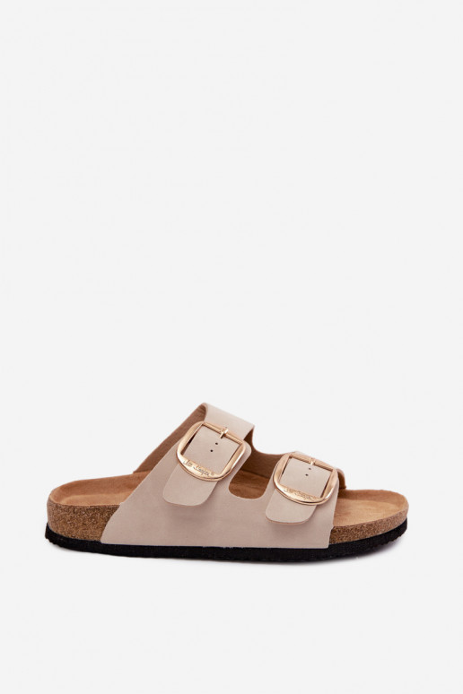 naiste plätud Korgitalla peal neetide ja pandlaga Lee Cooper LCIN-26-35-4454L beeži värvi