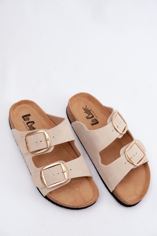 naiste plätud Korgitalla peal neetide ja pandlaga Lee Cooper LCIN-26-35-4454L beeži värvi