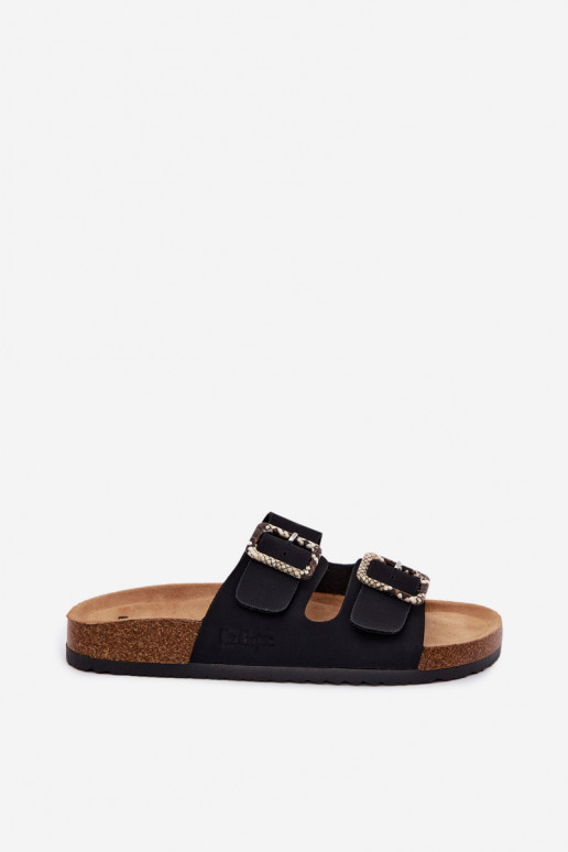 Naiste sussid klambritega Lee Cooper LCIN-26-35-4450L mustas värviga