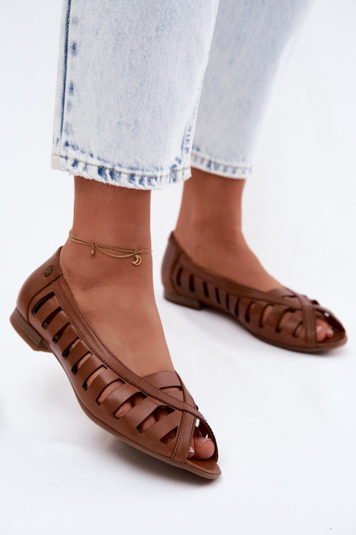 Pealhk Ažuursed baleriinad Sellel onciejka P7540-29 pruunid värvi