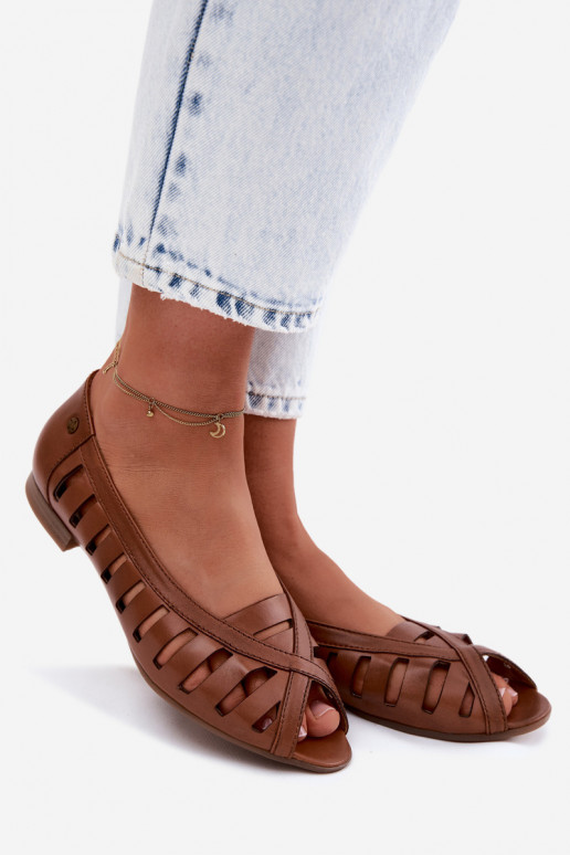 Pealhk Ažuursed baleriinad Sellel onciejka P7540-29 pruunid värvi