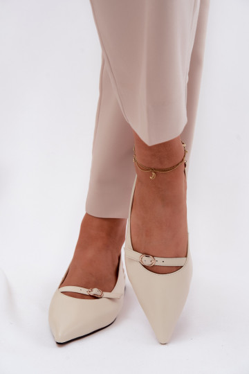 Pealistesandaalid laiade nööridega Sellel onciejka K7449-22 Elevandiluu värvi 2