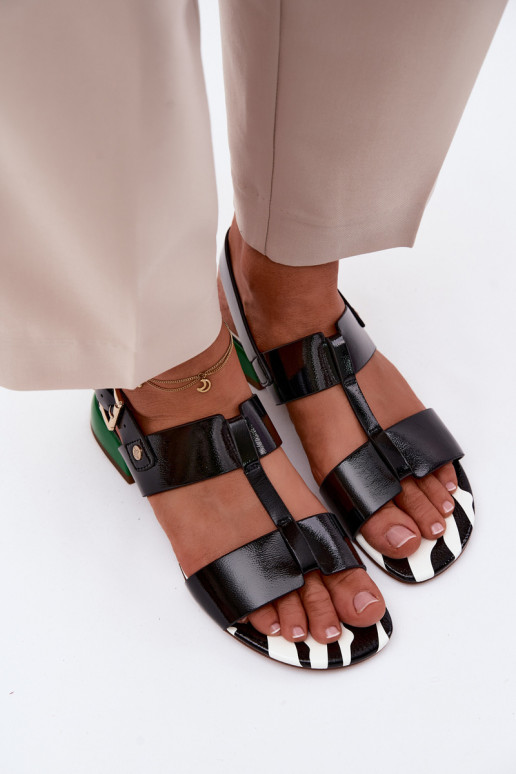 PealistesandaalidLaquej Skóry Sellel onciejka K7455-01 msuud