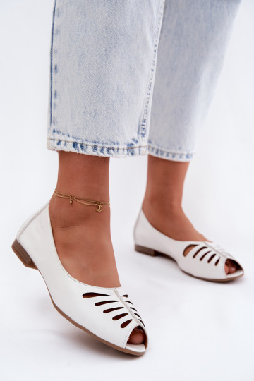 Ažuursed baleriinadPealturalnej Skóry Sellel onciejka P7541-11 valget värvi