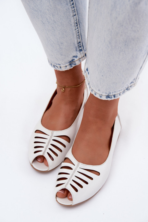 Ažuursed baleriinadPealturalnej Skóry Sellel onciejka P7541-11 valget värvi