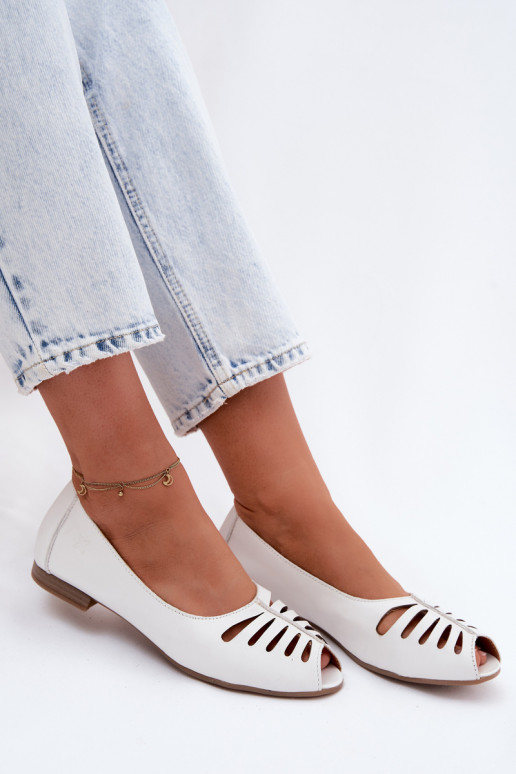 Ažuursed baleriinadPealturalnej Skóry Sellel onciejka P7541-11 valget värvi