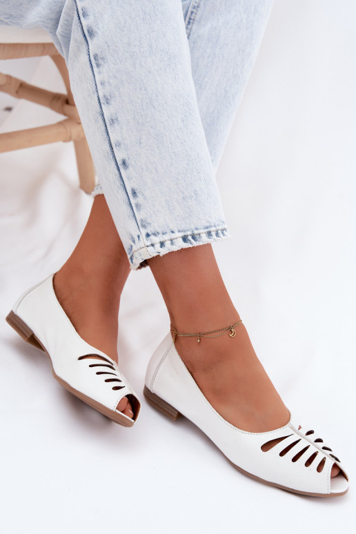 Ažuursed baleriinadPealturalnej Skóry Sellel onciejka P7541-11 valget värvi