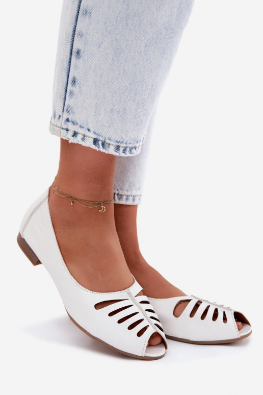 Ažuursed baleriinadPealturalnej Skóry Sellel onciejka P7541-11 valget värvi