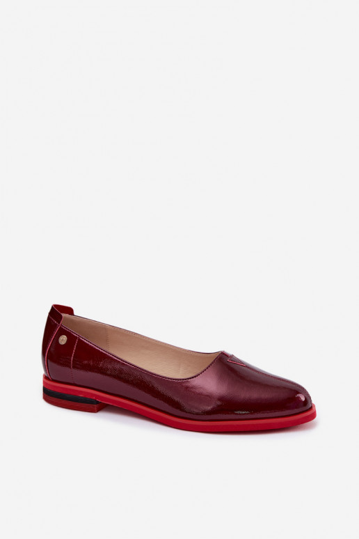 Lakitud ballerinad Tai turiciejka K7463-23 burgundi
