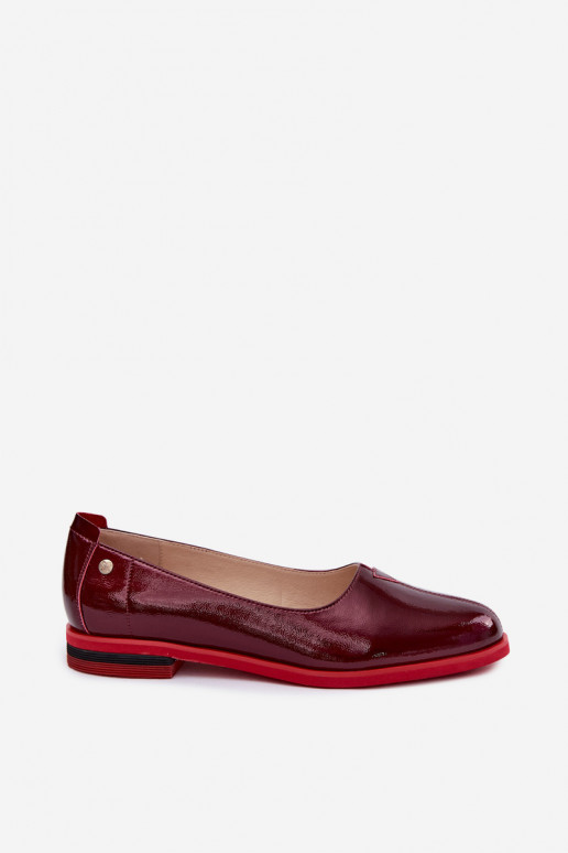 Lakitud ballerinad Tai turiciejka K7463-23 burgundi