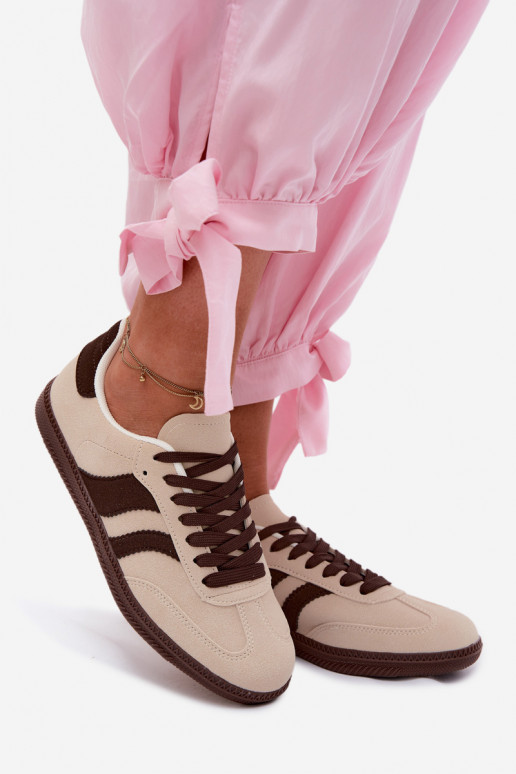 Sneakers tüüpi jalanõud Pealiste omad beeži värvi Lurea