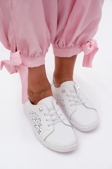 Ažuurne jalatsidPealturalnej Skóry valget värvi Flaria