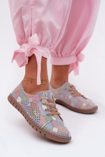 Mustriline Ažuurne jalatsid Pealiste omadPealturalnego seemisnakhsedu Mitmevärvilised Belessa