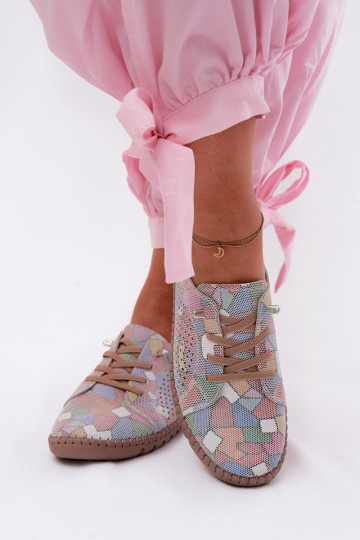 Mustriline Ažuurne jalatsid Pealiste omadPealturalnego seemisnakhsedu Mitmevärvilised Belessa 2