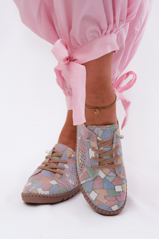 Mustriline Ažuurne jalatsid Pealiste omadPealturalnego seemisnakhsedu Mitmevärvilised Belessa