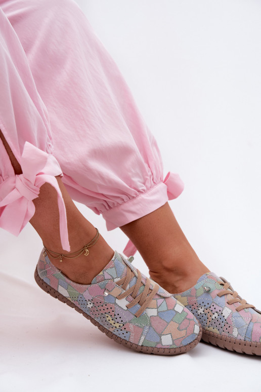 Mustriline Ažuurne jalatsid Pealiste omadPealturalnego seemisnakhsedu Mitmevärvilised Belessa