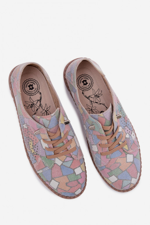 Mustriline Ažuurne jalatsid Pealiste omadPealturalnego seemisnakhsedu Mitmevärvilised Belessa