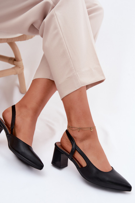 Pealistesandaalid kõrge jämeda kontsaga Sergio Leone SK472 msuud