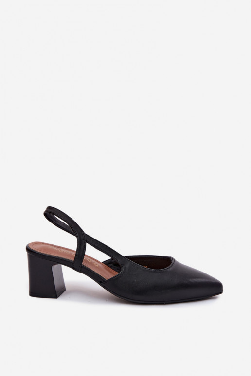 Pealistesandaalid kõrge jämeda kontsaga Sergio Leone SK472 msuud