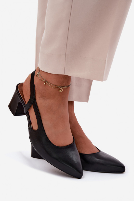 Pealistesandaalid kõrge jämeda kontsaga Sergio Leone SK472 msuud