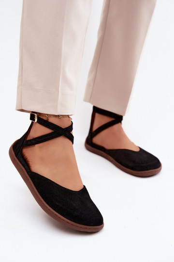 Seemisnahast baleriinad Pealiste omad Barefoot Triipudega Zazoo 320 msuud 2