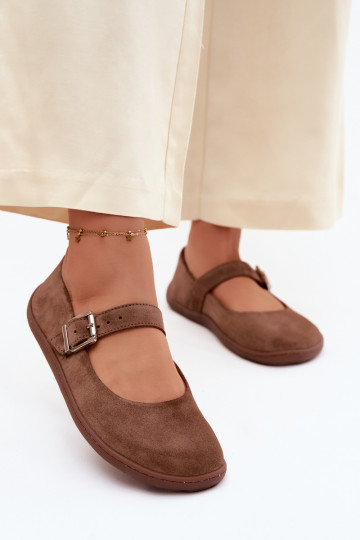 Barefoot ballerinad kunstnahast pruuni värvuses Zazoo 316 2