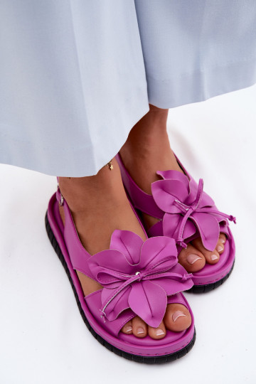 Pealistesandaalid Pealiste omad Koos Ornate lilledegaem Vinceza 66917 tumeroosad värvi