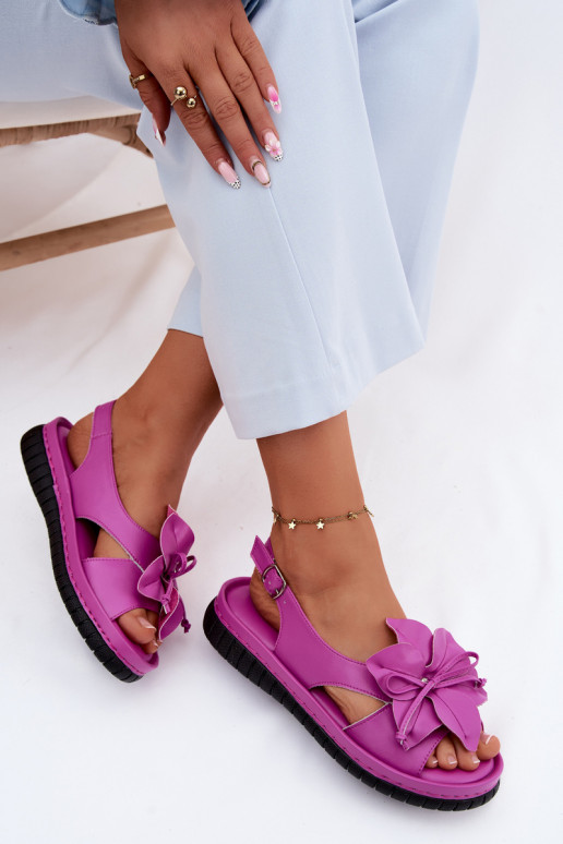 Pealistesandaalid Pealiste omad Koos Ornate lilledegaem Vinceza 66917 tumeroosad värvi