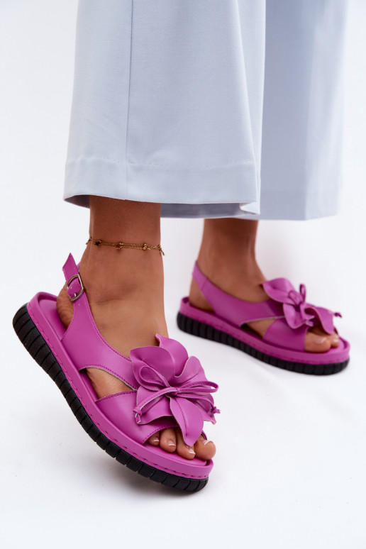 Pealistesandaalid Pealiste omad Koos Ornate lilledegaem Vinceza 66917 tumeroosad värvi