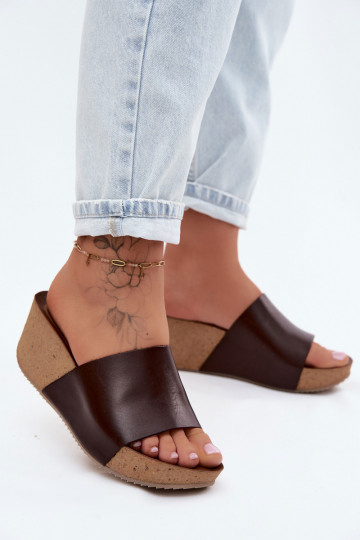 Zazoo 40291 Plätud naturaalsest nahast Pealiste omad Peal Korkosisseym Koturnie Czekoladosissee